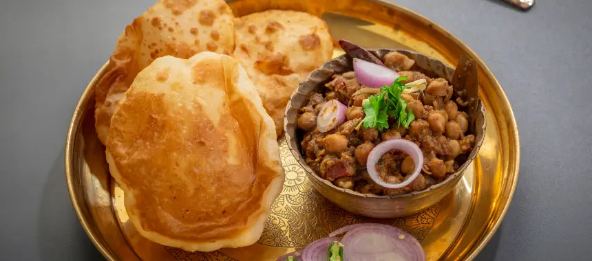 Chole Bhuture Indian Food